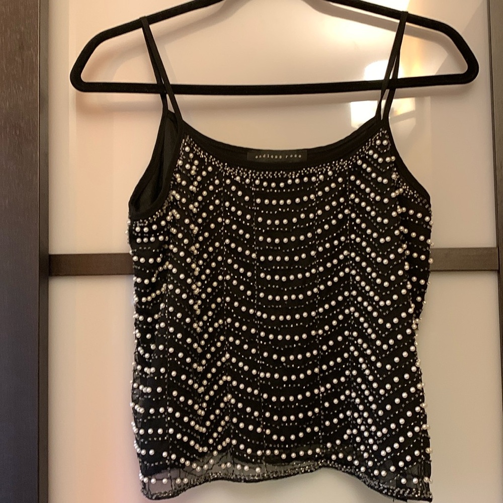 Endless Rose Women's Pearl Embellished Cami Top - Picture 6 of 11